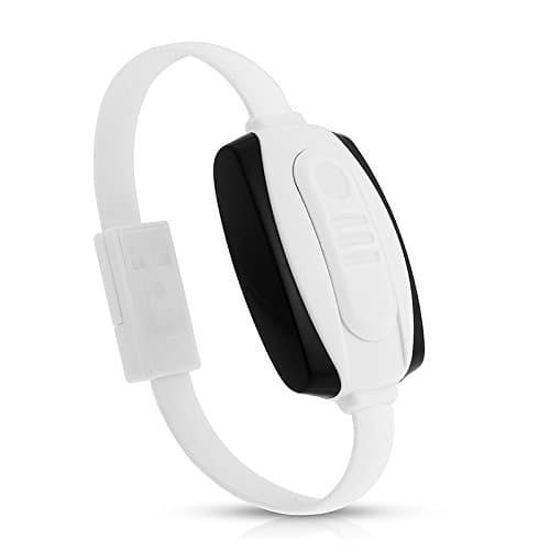 3 in 1 Bracelet Usb Iphone Lightning Cable Power Bank Electronic Cigarette Lighter for Iphone (White)