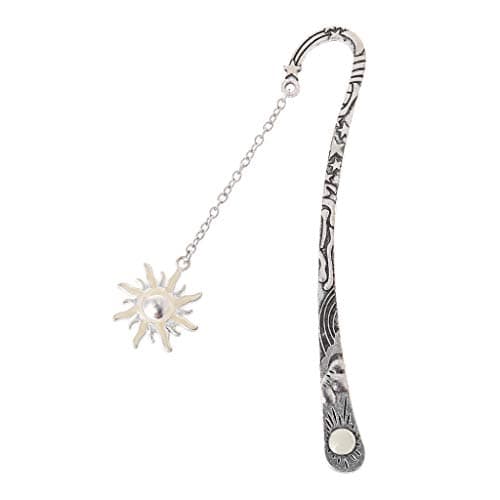 JUNESUN Glow In The Dark Luminous Book Marker Creative Sun Bookmark Label School Office Stationery