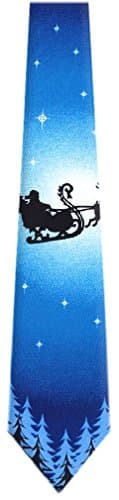 TieguysX-22 - Christmas Pattern Mens Neck Tie Blue