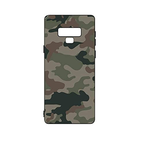 Everainy Samsung Galaxy Note 9 Case Silicone Ultra Slim Bumper Cute Funny Cover Compatible with Galaxy Note 9 Black Soft TPU Rubber Shockproof Protective Covers (Camouflage)