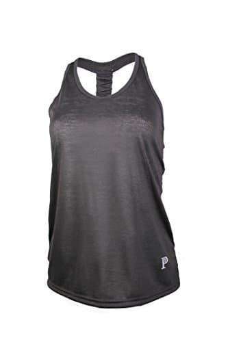 Racerback Tank|Cool Comfort with Moisture-Wicking Poly-Rayon by Privagio (Black) XL