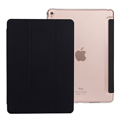 iPad Pro 9.7 Case - SINHONG [Magnet Closure] Synthetic Leather Slim Smart Flip Cover with Kickstand for Apple iPad Pro 9.7 Inch - Black