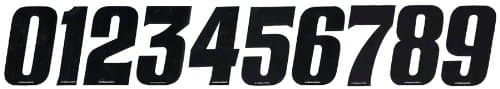 Tangent Products BMX Number Pack "0" (10-Pack) 3" tall