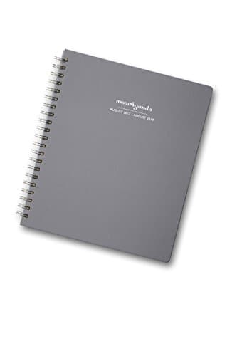momAgenda Home Office Edition Day Planner (August 2017 - August 2018). Organize Your Busy Life with this Spiral-Bound, Large Planner and Convenient Week-At-A-View Layout. (Charcoal Gray)