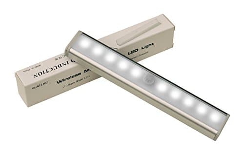 CamRom® 10-LED Wireless Motion Sensing Closet Cabinet LED Night Light Stick-on Anywhere Portable JD102US