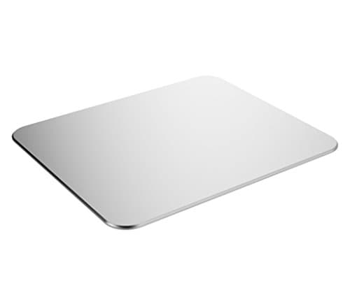 Mouse Pad,Strushine Gaming Aluminium Mouse Pad Non-slip Rubber Base &amp; Micro Sand Blasting Aluminium Surface for PC / Laptop / Desktop Fast and Accurate Control (Silver)