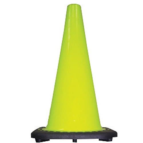 JBC Safety 36" Lime PVC Traffic Cone With Black Base