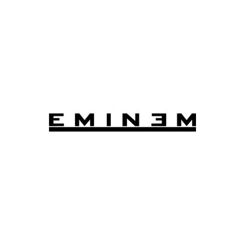Eminem LOGO - 9" BLACK vinyl window decal sticker