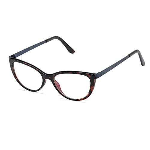 Premium Blue light blocking glasses - Cateye Frame equipped with Metal Arms and high grade blue block lenses- Anti Eyestrain