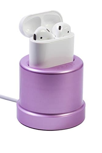 Juoos Charging Dock Stand for Apple Airpods Wireless Bluetooth Headphone Case [Use with Original Cable] (Magenta)