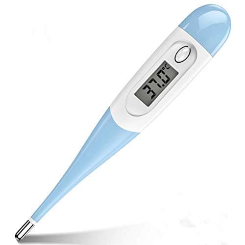Digital Thermometer, Flexible Waterproof Electronic Thermometer for Armpit, Oral Cavity, Rectum, Accurate Reading, Suitable for Infants, Adults (Random Color)