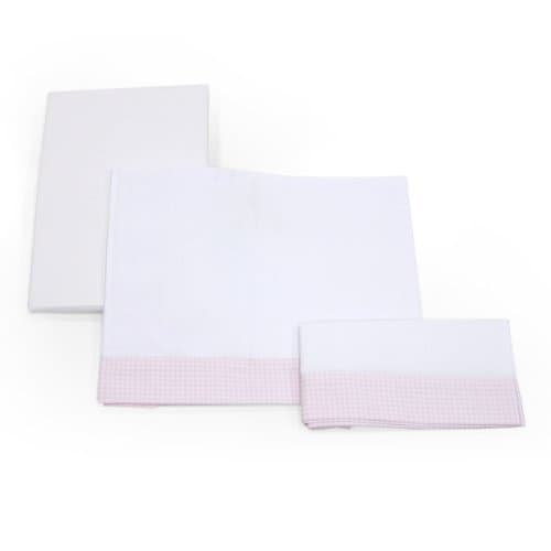 Cambrass Cot Sheet (Bebe Pink) by Cambrass
