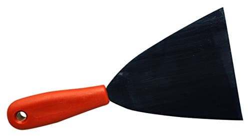 Maya Professional Tools 88100-7 Inox Steel Spatula, Flexible, Plastic Handle, 4.72", 120 mm, OrangeFBK/Food Safety