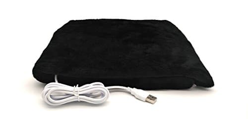 USB Heated Cushion Lap Blanket Heating Pad for Cold Relief Winter Indoor Office,Black