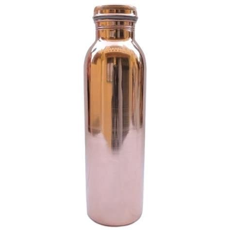 Khussa lacquered copper bottle a leak proof jointless bottle good for digestion and ayurvedic health 950 ml