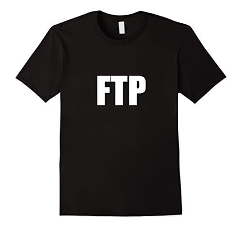 Mens FTP Shirt Large Black