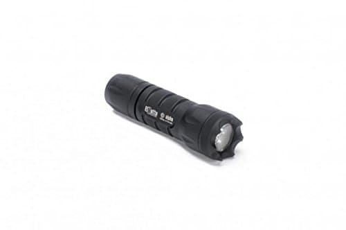 Elzetta A311 Alpha 1-Cell Flashlight with Crenellated Bezel Ring, Standard Lens, Rotary Tailcap