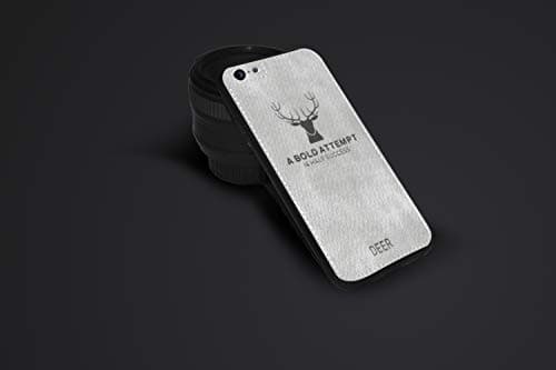 Luxury Case Deer 3D Pattern on Fine Cloth with Rubberised Finish TPU for -iPhone 6 / 6S (iPhone 6 / 6s, Gray (Deer))