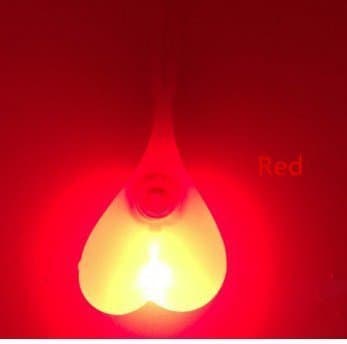 Sinnki Creative Bike Light-Shake testicles/Silicone riding taillight lamp&amp;Fits ALL Bikes/ Outdoor backpack hanging lamp lights (Red)