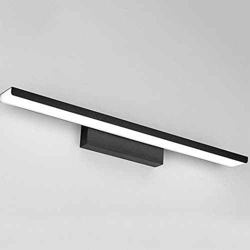 Modern LED Wall Sconce Over Mirror Lighting LED 24W Bathroom Light Vanity Mirror Make Up Light Fixture,Aluminum Brushed Body, 24'', Cool Light,Black