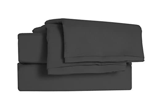 Bamboo Sleep Brushed Micro-Bamboo Natural Fiber Blend Hypoallergenic Deep Pocket 4 Piece Sheet Set Dark Ocean Blue Queen Size