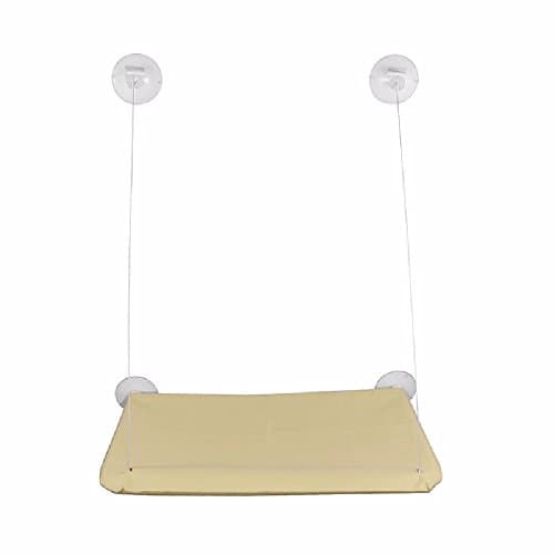 Window Wall Mounted Cat Bed Pet Hanging Hammock 56 x 28 cm with 4 Suction Cup Mat for 0-10 Kg Cat, Dog