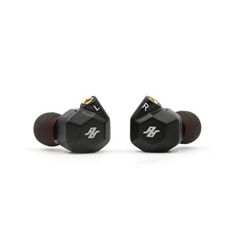 TENHZ K5 2BA+2DD Quad Driver in-Ear HiFi Earphone with Aluminum Alloy Housing, Detachable MMCX Cable (Black)