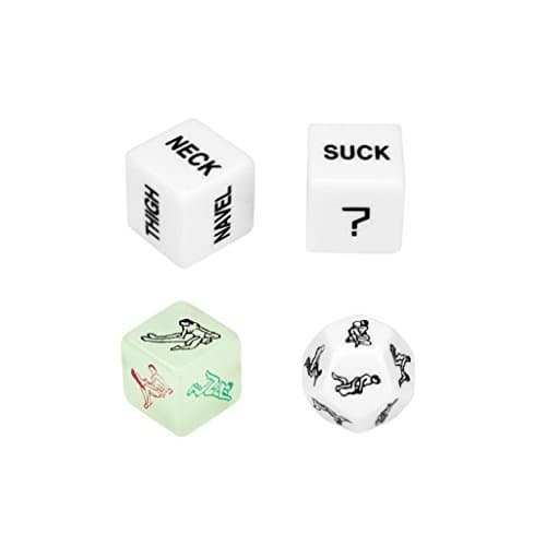 Novelty Funny Dice Game, 4 Pcs Dices Gift for Valentine's Day Couples