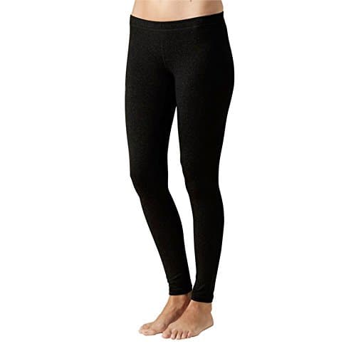 YOHOO Women's Black Modal Seamless Stretchy Basic Ankle Leggings(M)