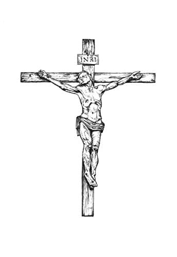 11" x 14" Crucifix from Blessed Sacrement Church print on Gallery Quality archival paper