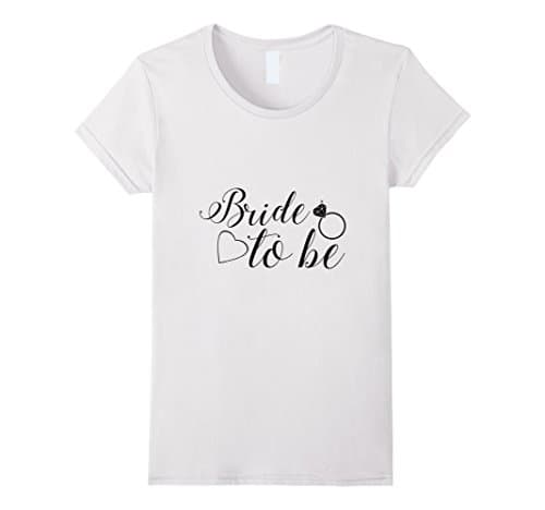 Women's Bride to Be Celebration Wedding T-Shirt Medium White