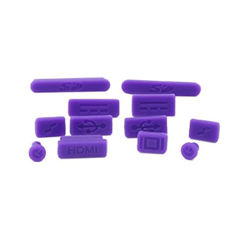Anti dust Plug Protection Set For Apple MacBook Pro With RETINA 13" Or 15" And MacBook Air 11" Or 13" Port Antidust Accessories FREE When Ordering Eican MacBook Hard Shell Case (Purple)