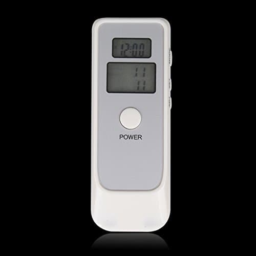 Dual Digital Alcohol Breath Tester Breathalyzer with LCD Clock