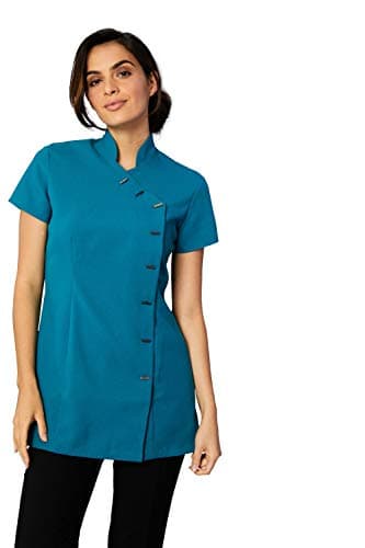 Simon Jersey Asymmetrical Beauty Tunic Salon Spa Uniform