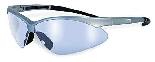 SSP Eyewear Safety Glasses with Silver Frames and Clear Anti-Fog Shatterproof Lenses, SNOQUALMIE SLV CL A/F