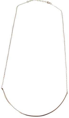 By Boe Single Curved Wire Necklace (Sterling Silver)