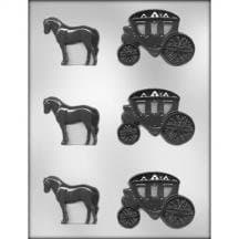 3 Pack Horse and Carriage Mold