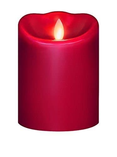 NII 5.5" Mirage Pillar Candle, Red