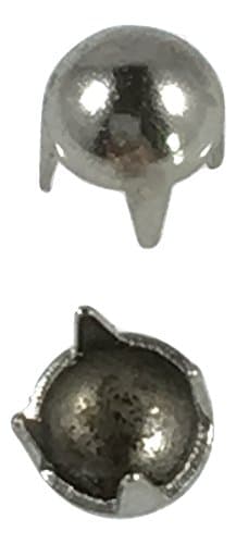 Charm Central Nailheads / Spots / Studs - Various Sizes and Colors 16ss, 20ss,30ss, Round, Flat (200 pcs, 12ss Round - Nickel)