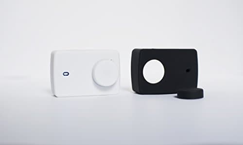 Humpback Silicone Rubber Protective Housing Case + Lens Cap Cover for Xiaomi 4K/4K+/Yi Lite Action Camera -2 Pieces (Black and White)