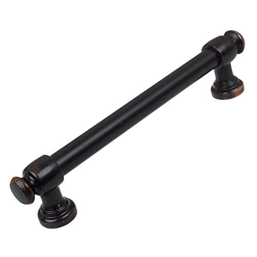GlideRite Hardware5 inch CC 4361-128-ORB-10 Modern Solid Steel Euro Cabinet Bar Pulls, 10 Pack, 5", Oil Rubbed Bronze Finish