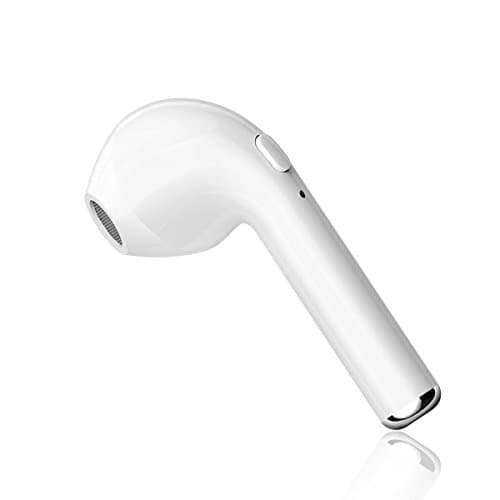 Bluetooth Earbud, QIGFES Wireless Headset In-Ear Headphone Stereo Earpiece Earphone With Noise Canceling Mic for iPhone X 8 8 plus 7 IOS Samsung Galaxy Android Phones (Single right ear)