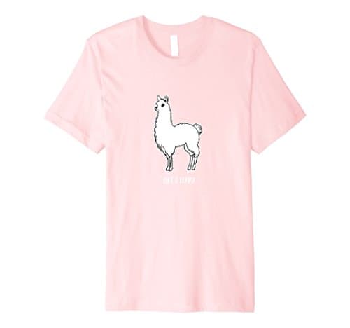 Men's Alpaca Not A Llama T-Shirt Medium Pink