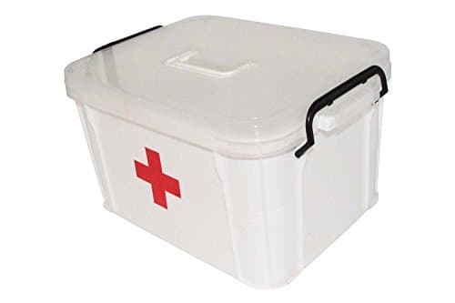 YONGCUN First Aid Box Emergency Medicine Box First Aid Storage Container Box (First Aid Box S)