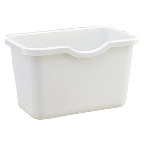 Battletter Hanging Wall-Mounted Trash Can Suspension Type Storage Barrel (white)