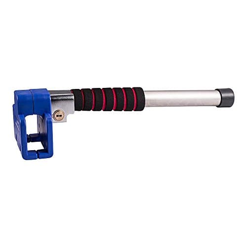 Elecrelive Car Steering Wheel Lock Foldable Top Mount Steering Wheel Anti Theft Security Airbag Lock with Keys (Style 7)