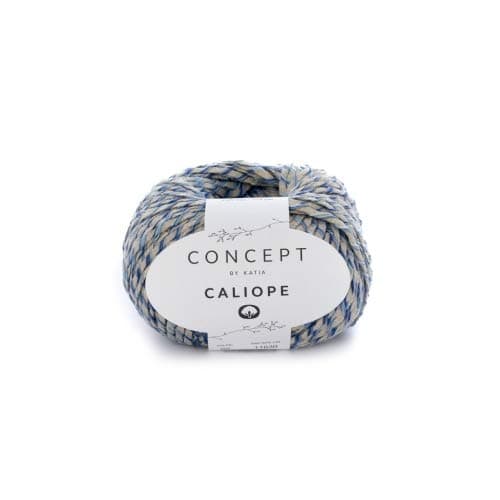 Katia Concept 60 CalIOPE Cotton Bead Blue, 60 Perle Bleu, 4.5
