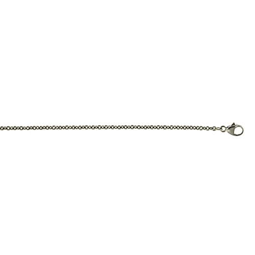Palladium 1.8mm Cable Chain Necklace - 30"