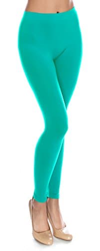 CircleSquare Fashion Basic Solid Full Length Footless Tights Leggings Pants