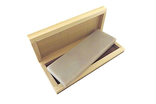 Natural Arkansas Translucent (Extra Fine) Knife Sharpening Bench Stone Whetstone 6" x 2" x 1/2" in Wood Box NatWhtTrans6x2x1/2